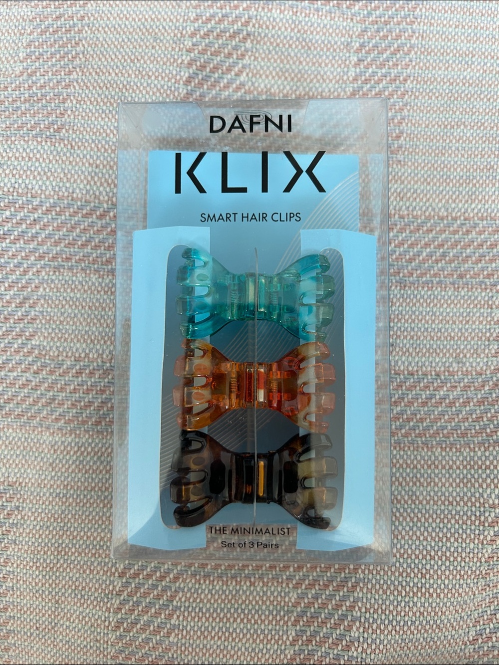 KLIX Smart Hair Clips - Teal, Amber, Black (Set of 3) - magnetic